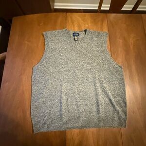 Charter club club room gray wool  Sweater Vest Sz XXL